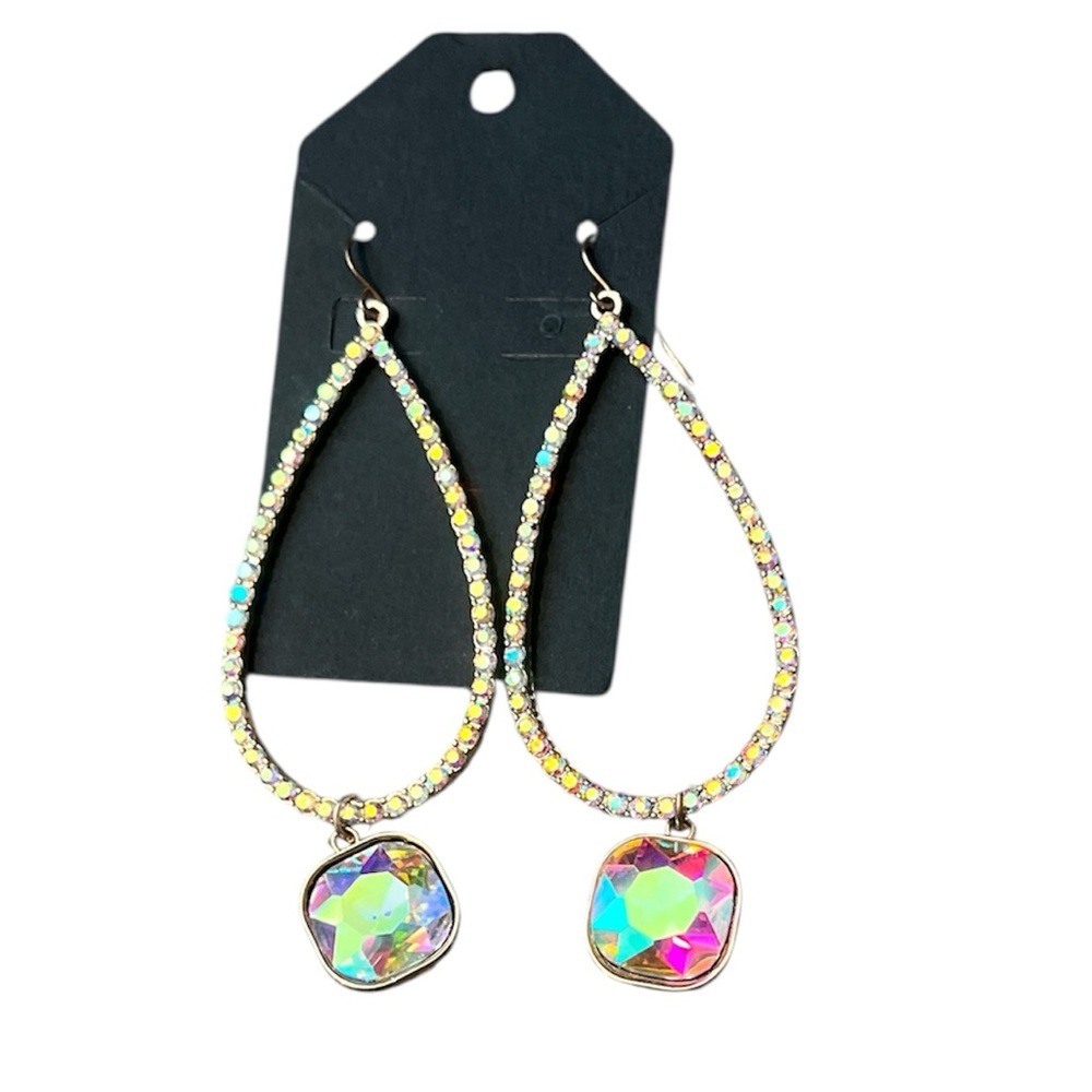 Elegant Multicolor Teardrop Earrings
